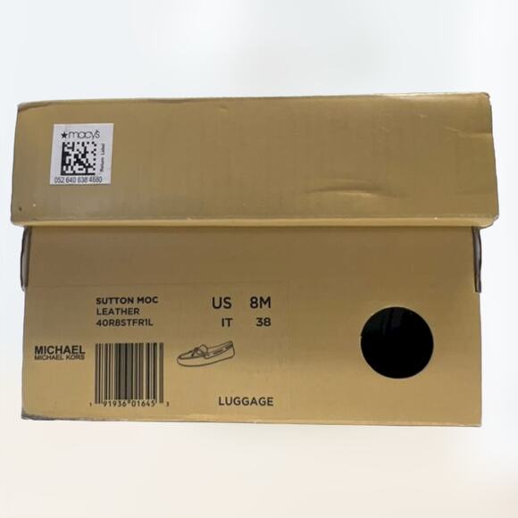 Michael Kors Sutton Moc Flats Leather. Black size 8m - Picture 5 of 5